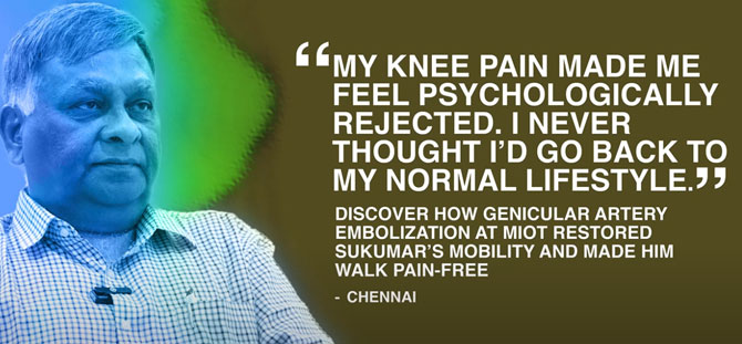 NO SURGERY. NO SCARS. Find out how Mr. Sukumar regained his lifestyle from Osteoarthritis knee pain